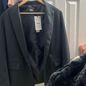 Zara black blazer nwt xs